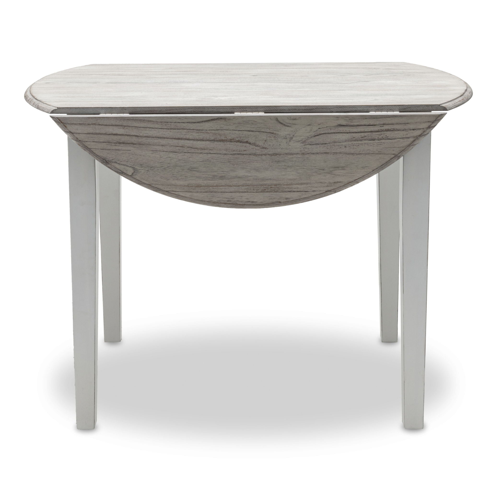 Islamorada - Drop Leaf Dining Table - Dapple Gray / Blanc