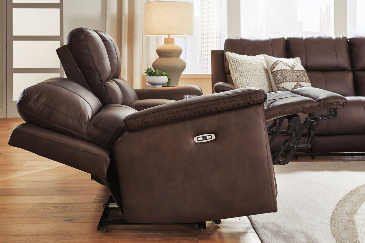 Bleckley - Power Reclining Loveseat With Console / Adjustable Headrest