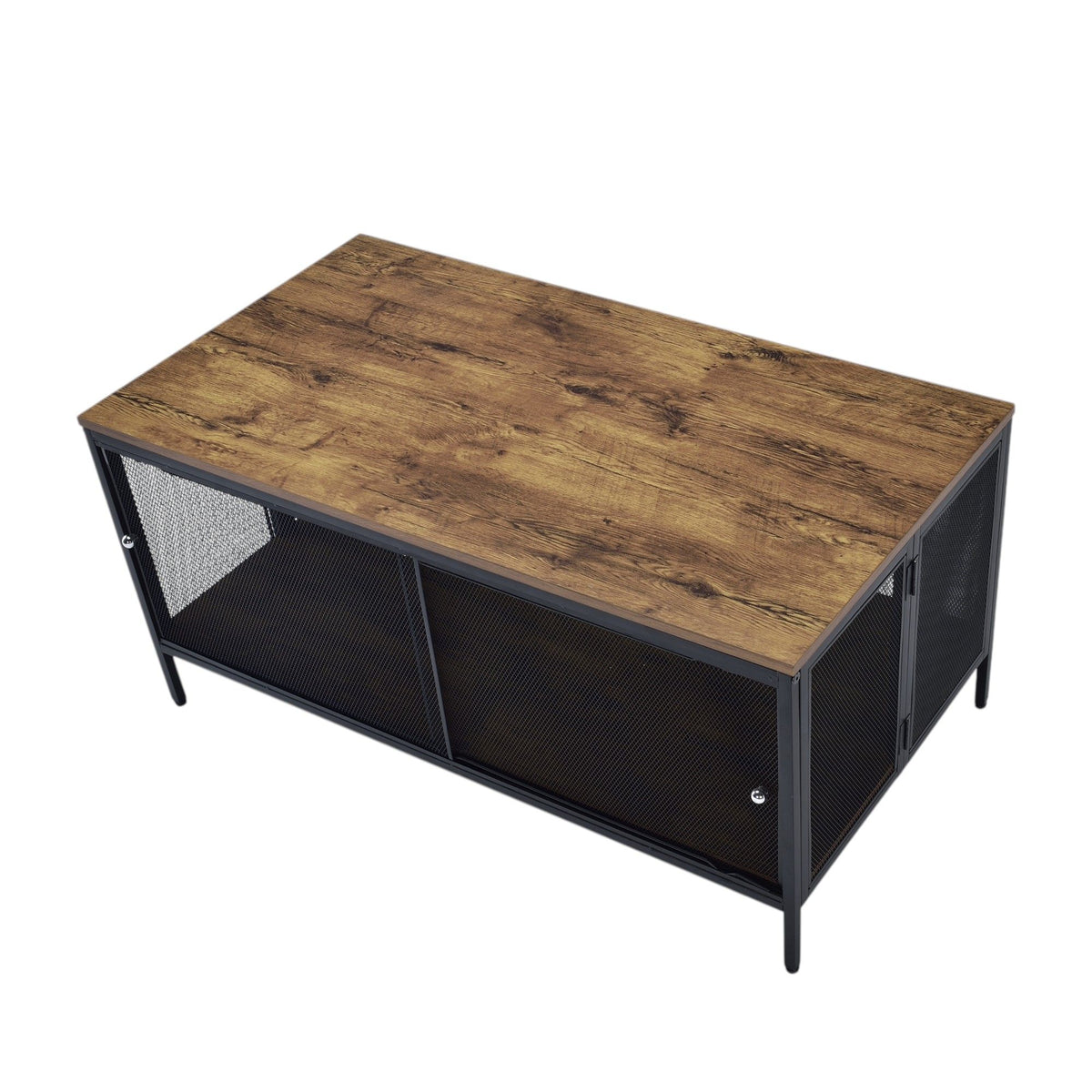 Winam - Coffee Table - Antique Oak / Black