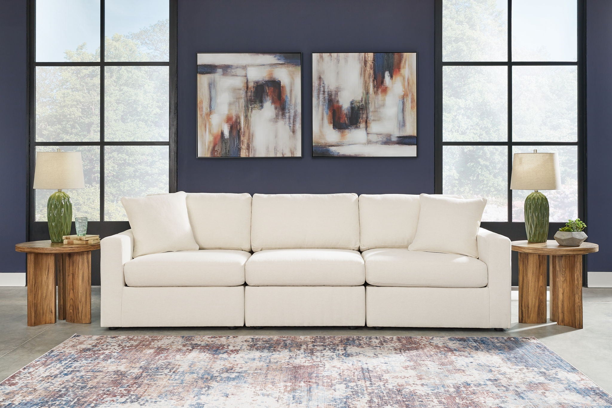 Modmax - Straight Sectional - Oyster