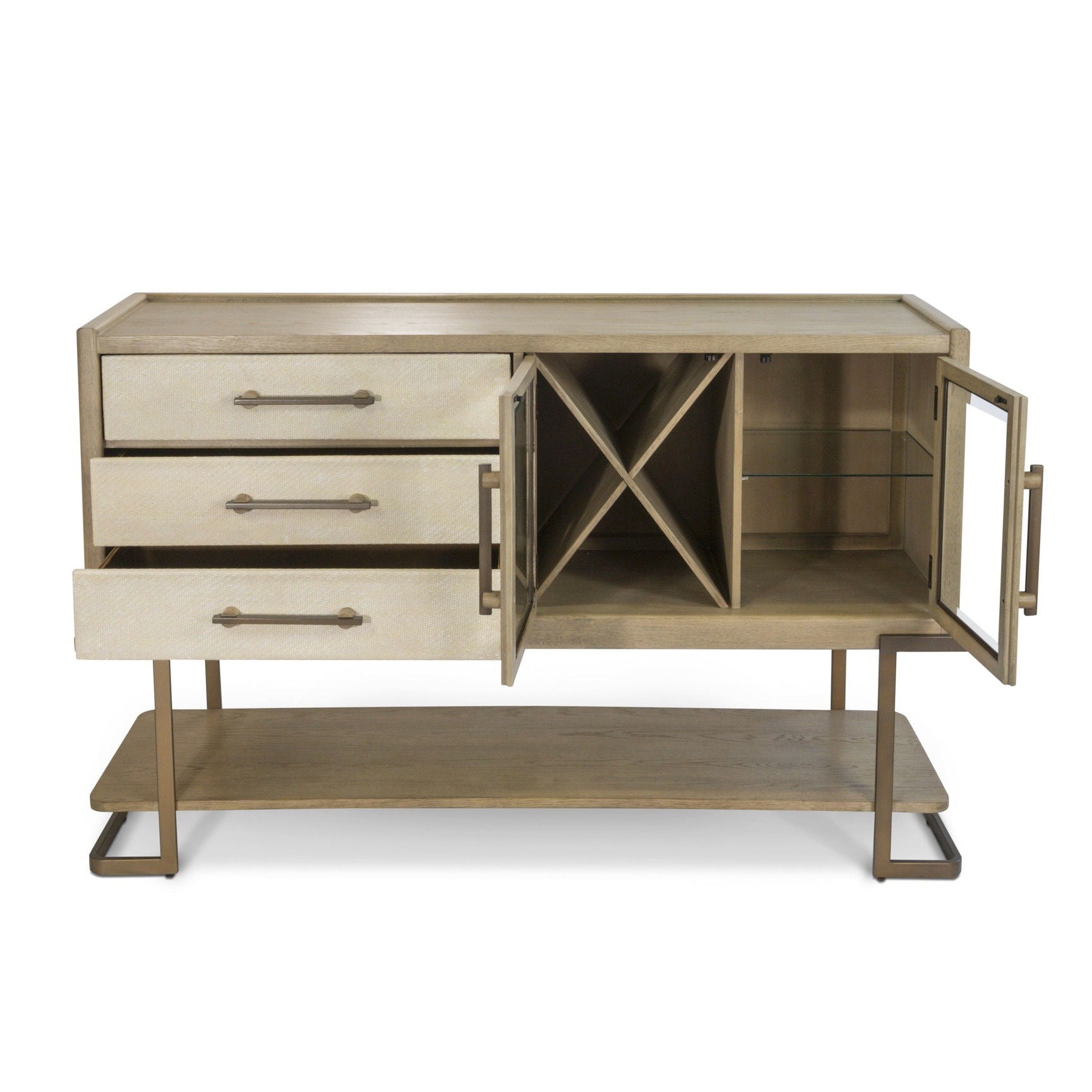 Rio Vista - Credenza With Reversible Panels - Muted Earth Tones / Clay
