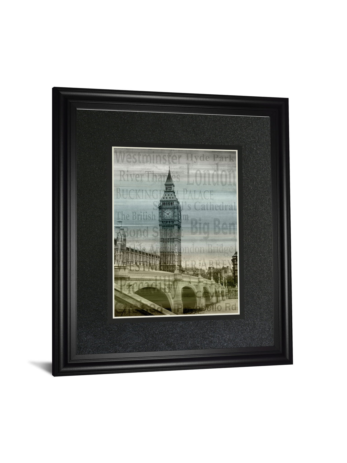 Big Ben By Alan Lambert - Framed Print Wall Art - Black