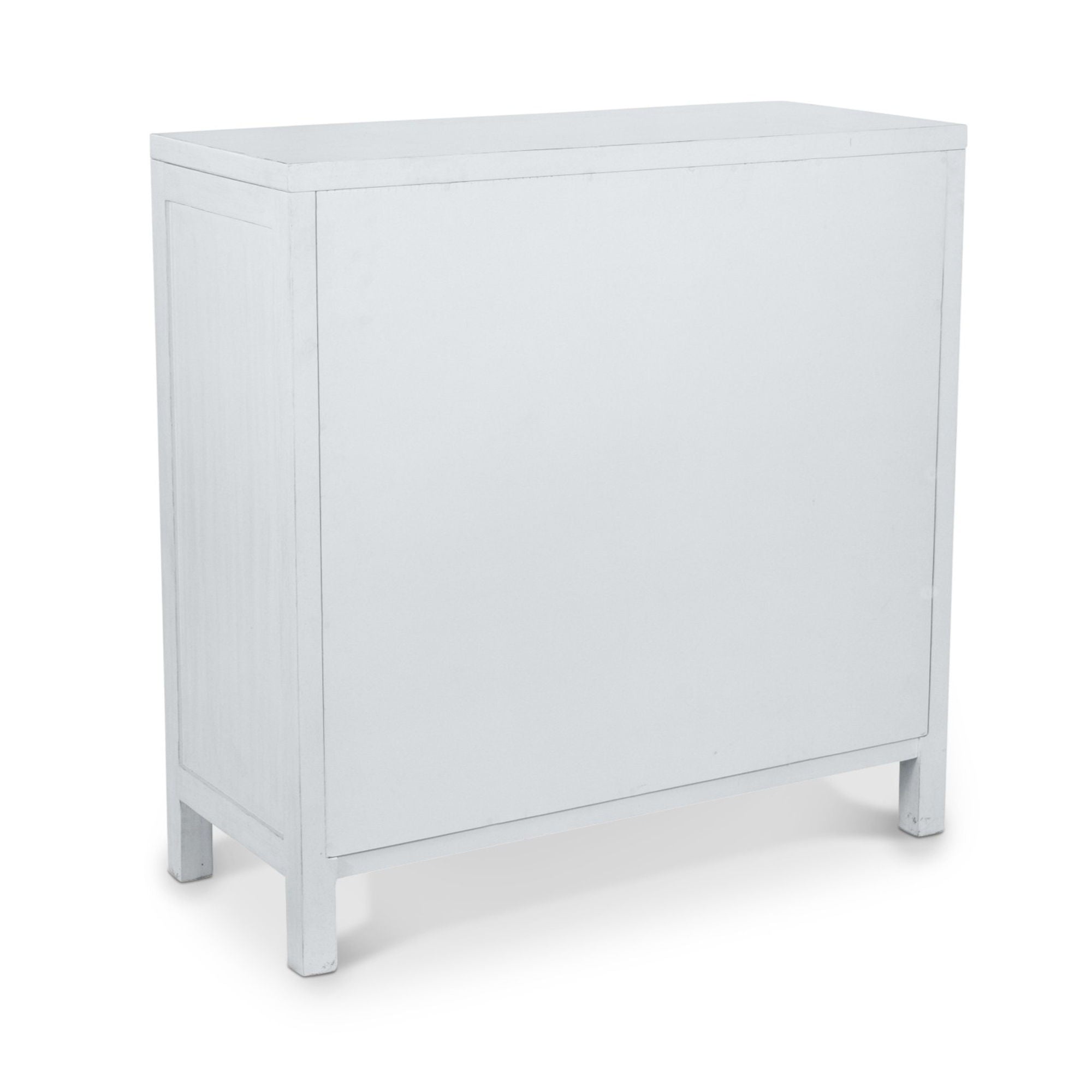 Santorini - 2-Door Bunching Credenza - Fresh White With Soft Gray Glaze