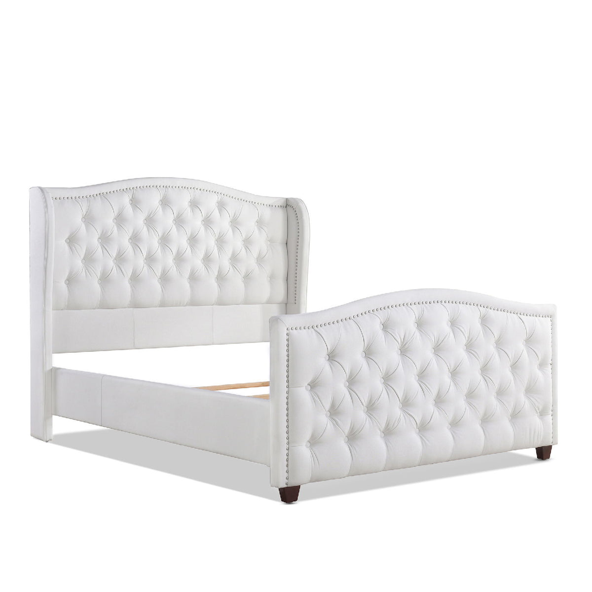 Marcella - Upholstered Shelter Headboard Bed