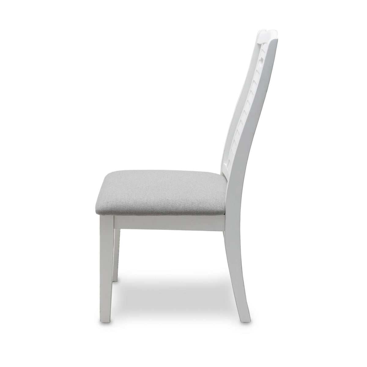 Islamorada - Shutter Back Upholstered Dining Chair (Set of 2) - Blanc / Dapple Gray