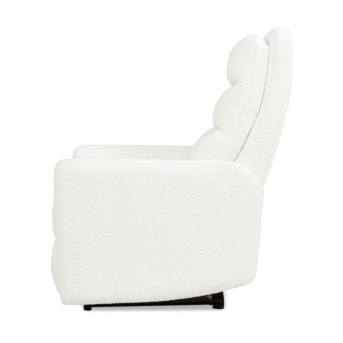 Bloomy - High Back Power Recliner Motion Chair - Chiffon White
