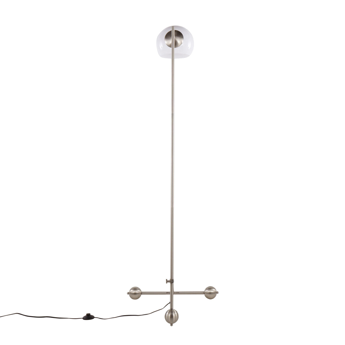 Eileen - Contemporary Floor Lamp - Brushed Nickel