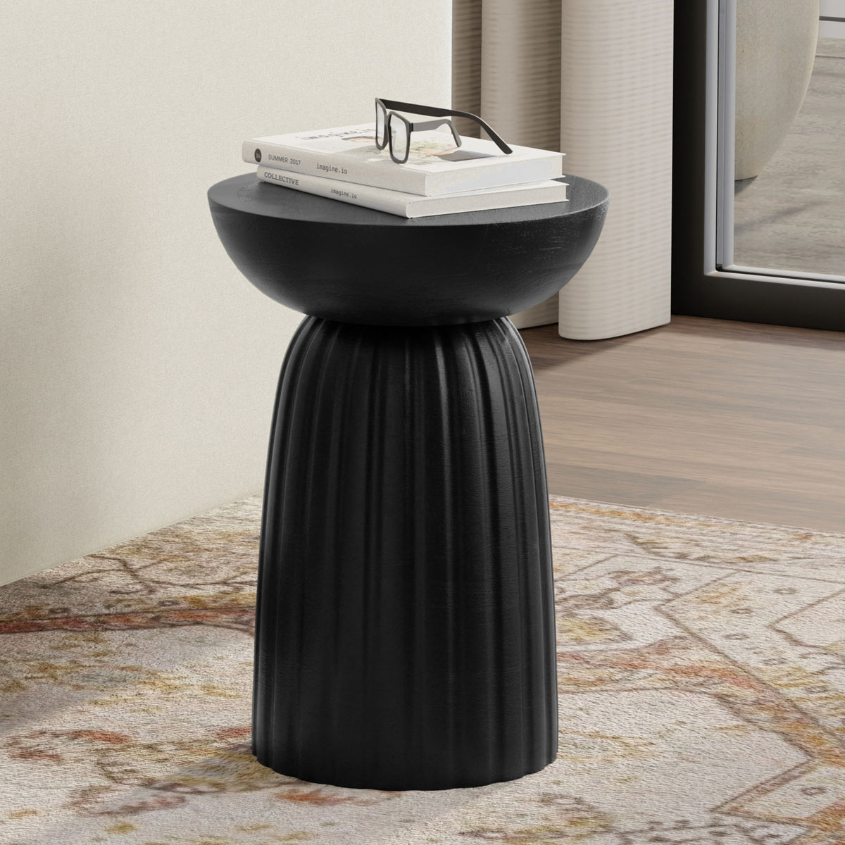 Boyd - Stripe Accent Table - Black