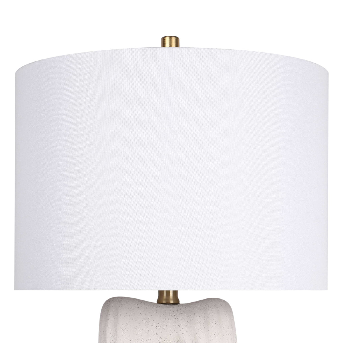 "Eclipse Harmony" Ceramic Table Lamp (Set of 2) - White Rock