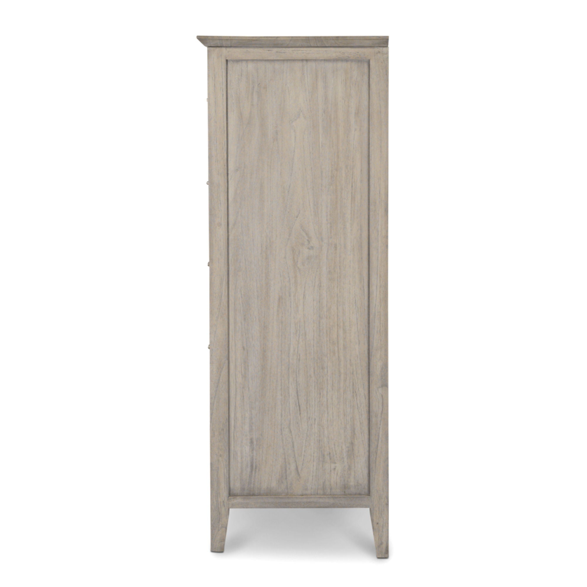 Ocean Isles - 5 Drawer Woven Chest - Ocean Blue / Aged Ivory