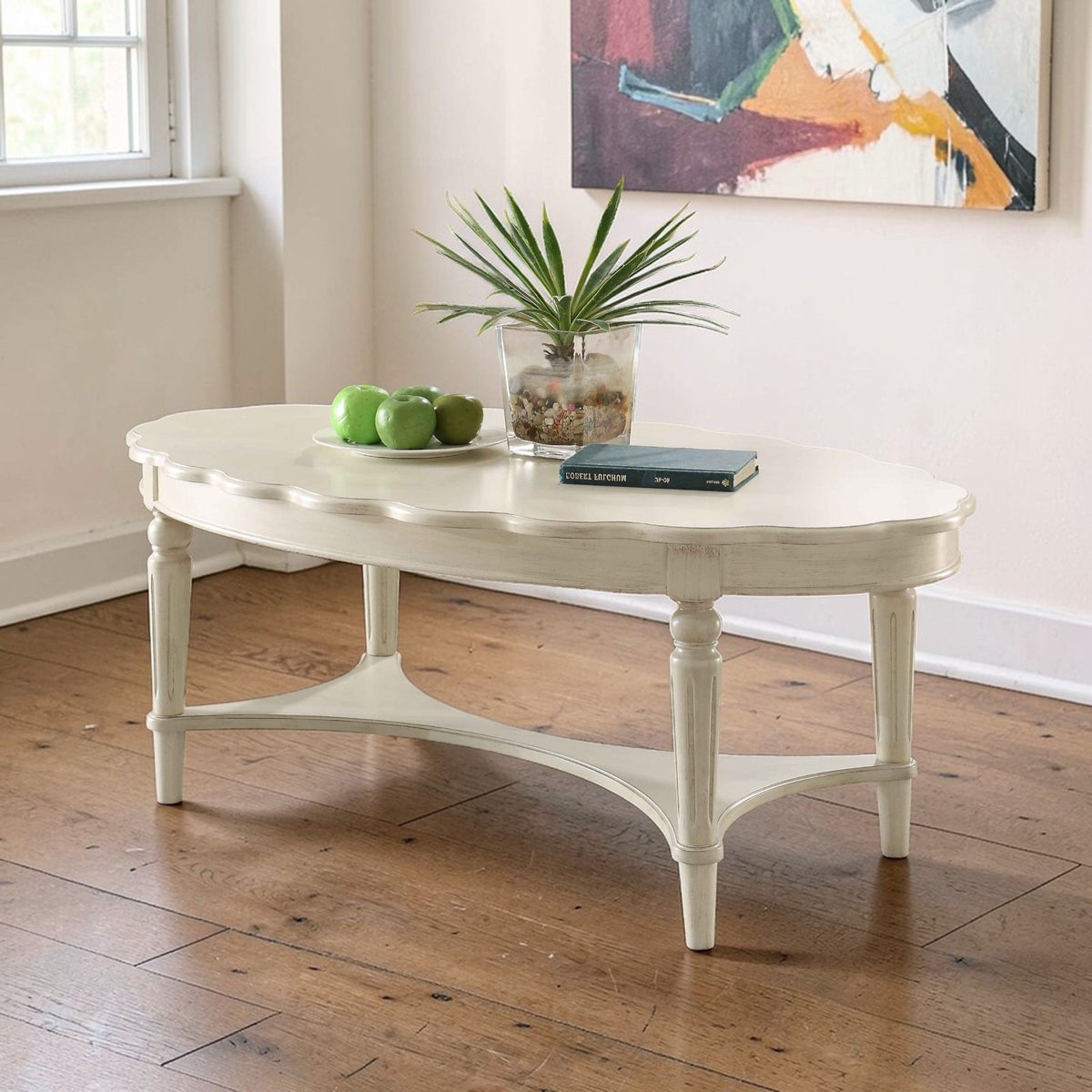 Fordon - French Antique Coffee Table - Ivory