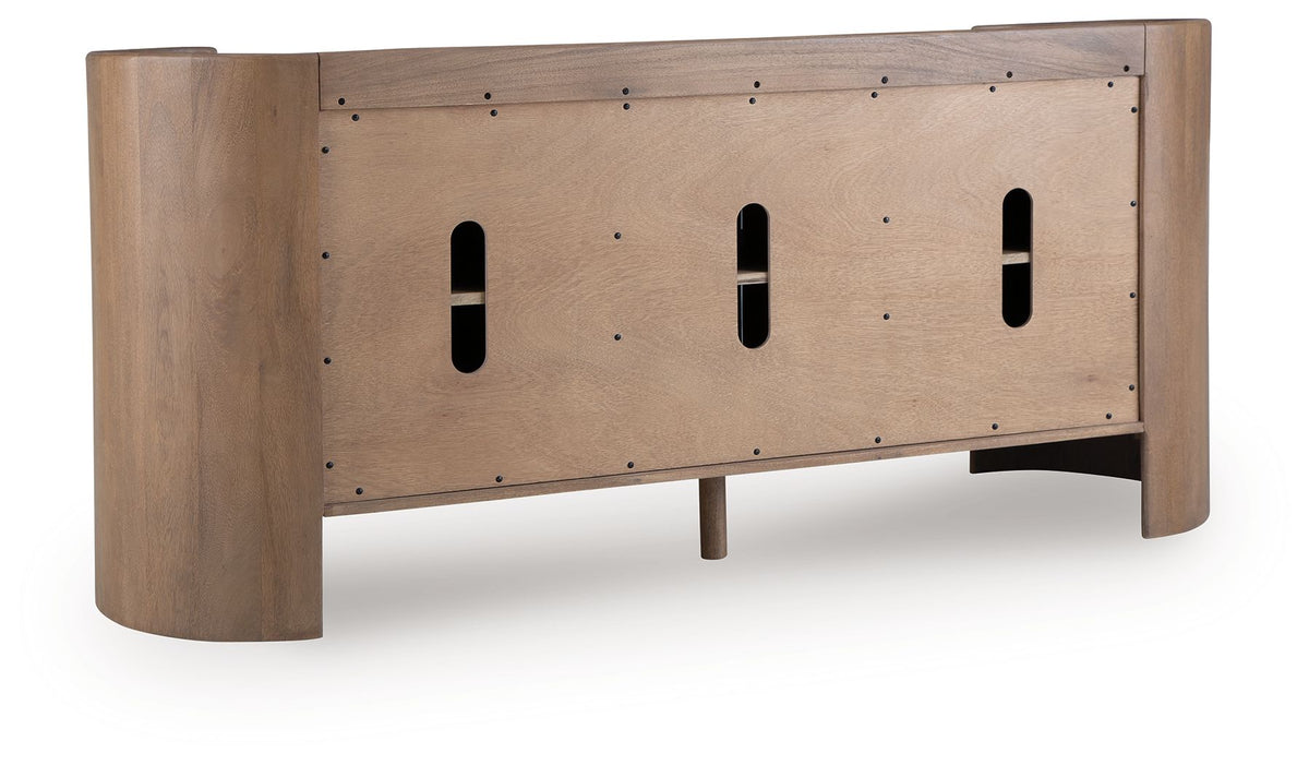 Fitzroy - Accent Cabinet - Brown / White