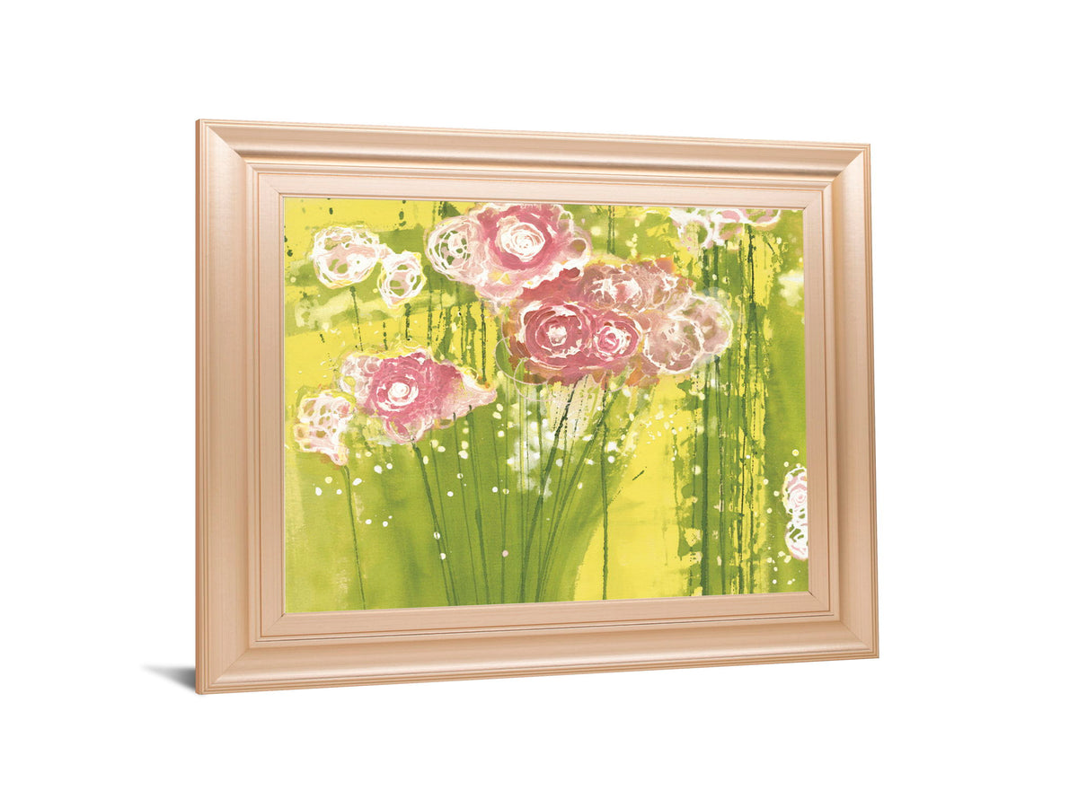 Spring Garden By Clusiau, A.C. - Framed Print Wall Art - Green