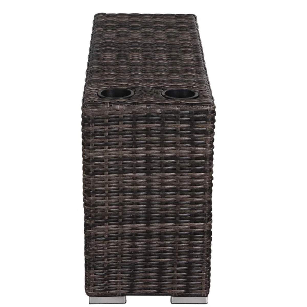 Stylish Rattan Wicker Person Seating Group With Premium Sunbrella Cushions Perfect For Outdoor Entertaining