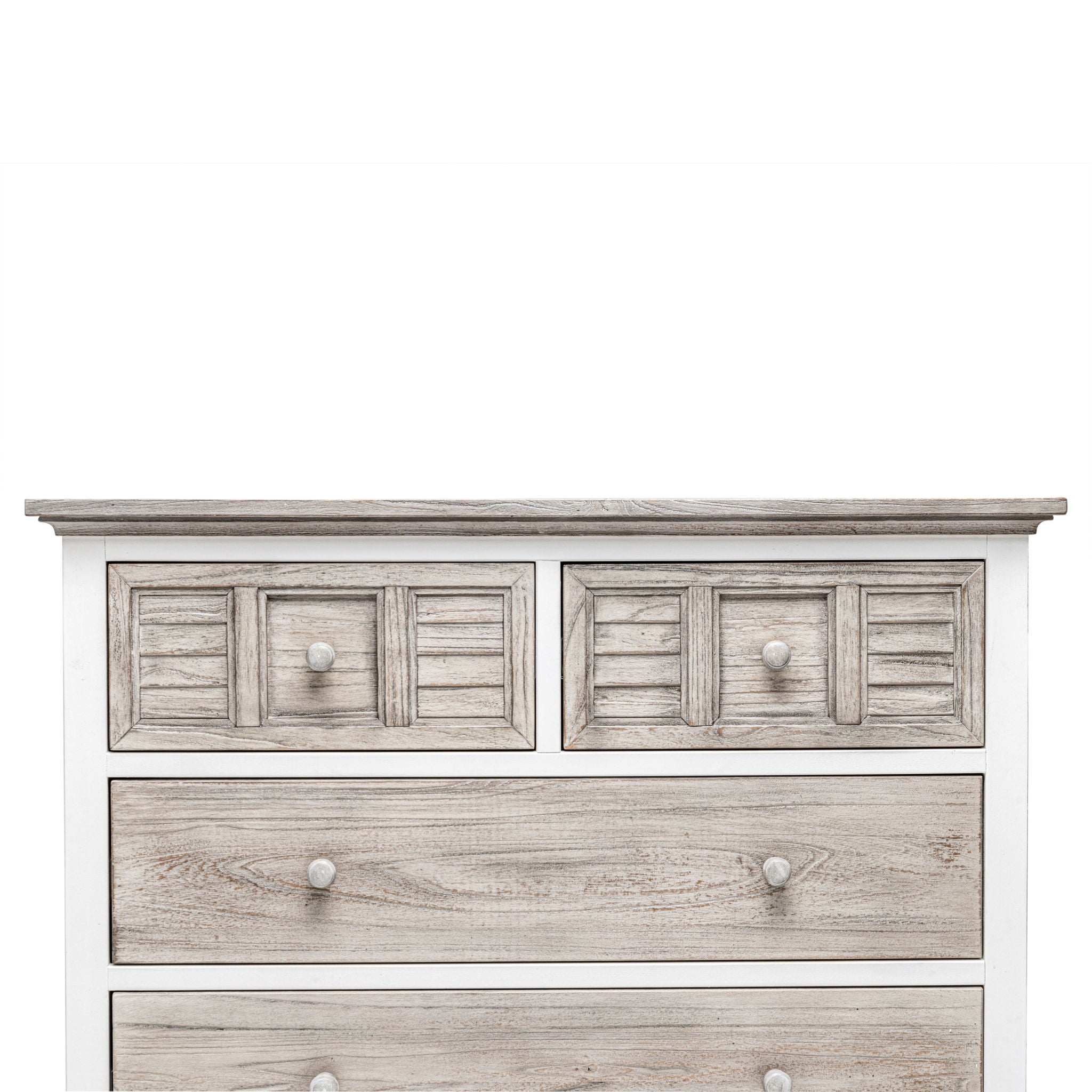 Islamorada - 4 Drawer Chest - Dapple Gray / Blanc