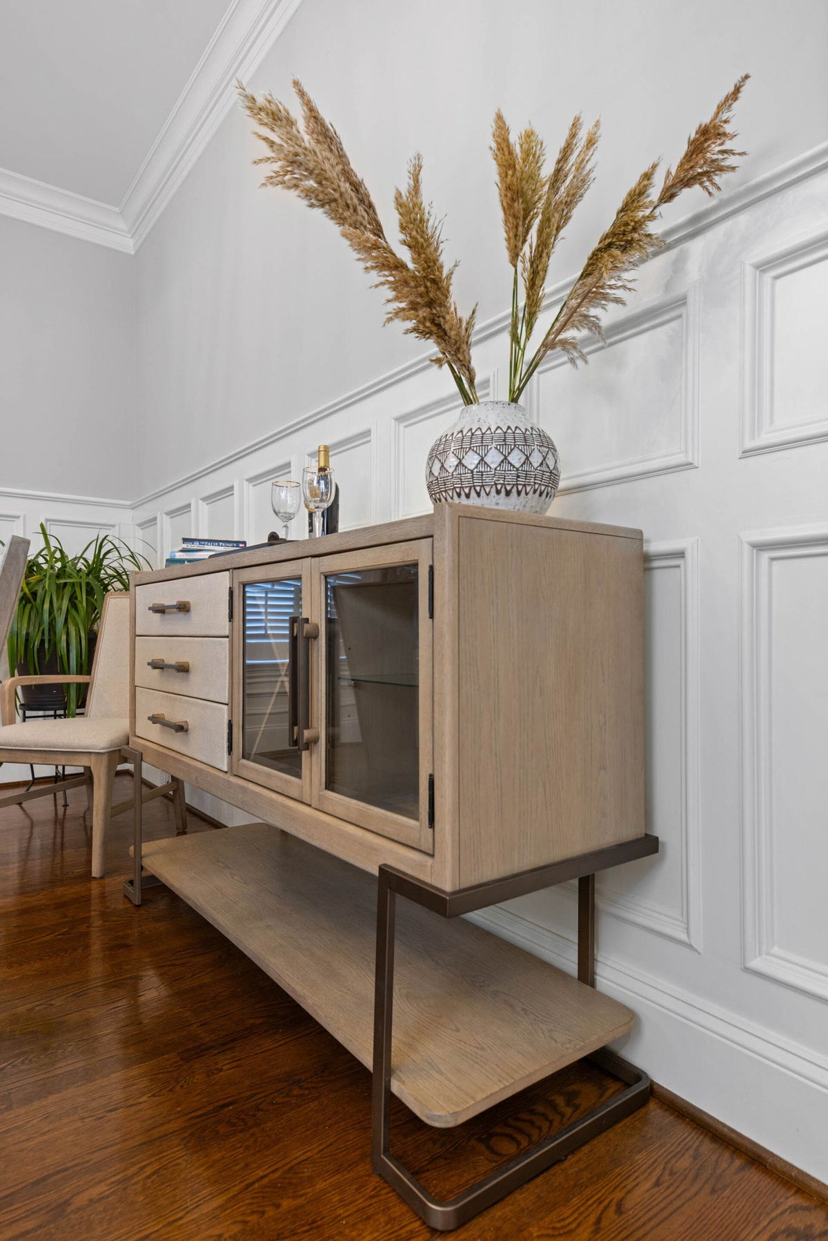 Rio Vista - Credenza With Reversible Panels - Muted Earth Tones / Clay