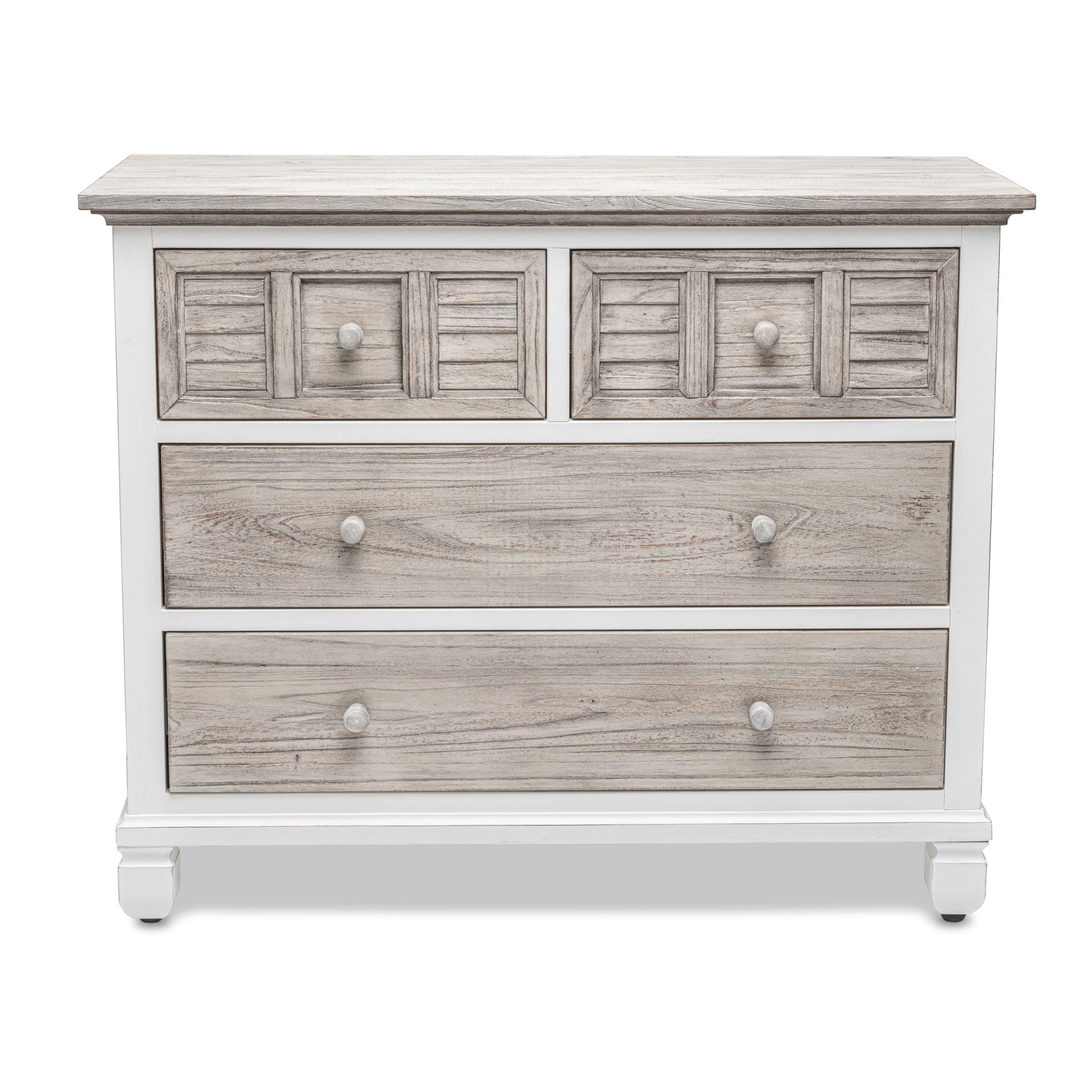 Islamorada - 4 Drawer Chest - Dapple Gray / Blanc