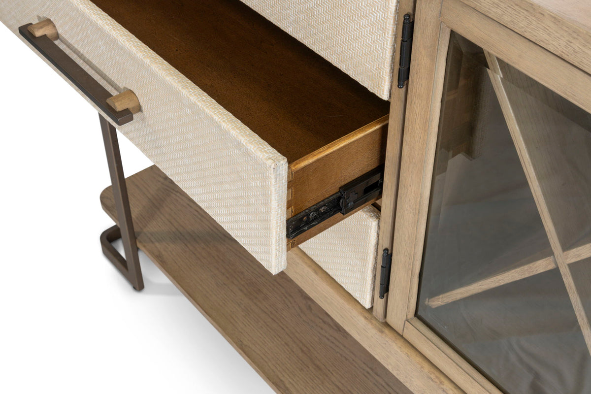 Rio Vista - Credenza With Reversible Panels - Muted Earth Tones / Clay