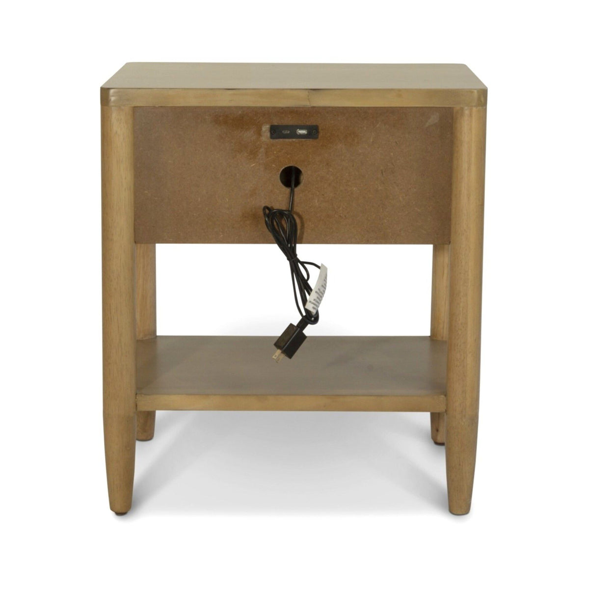 Chatham - 1 Drawer Nightstand With USB-A And USB-C Port - Warm Maple