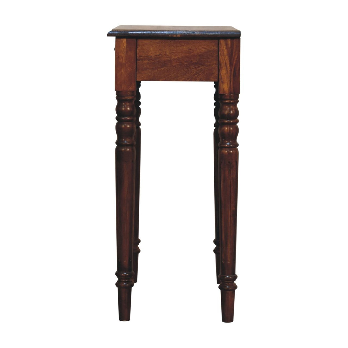 Turned Leg Writing Desk - Chestnut