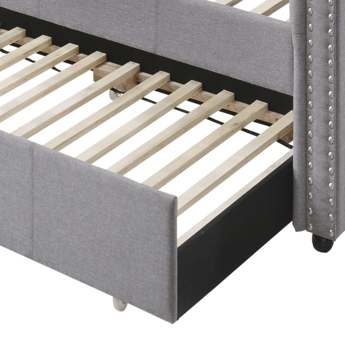 Justice - Twin Daybed With Trundle - Gray