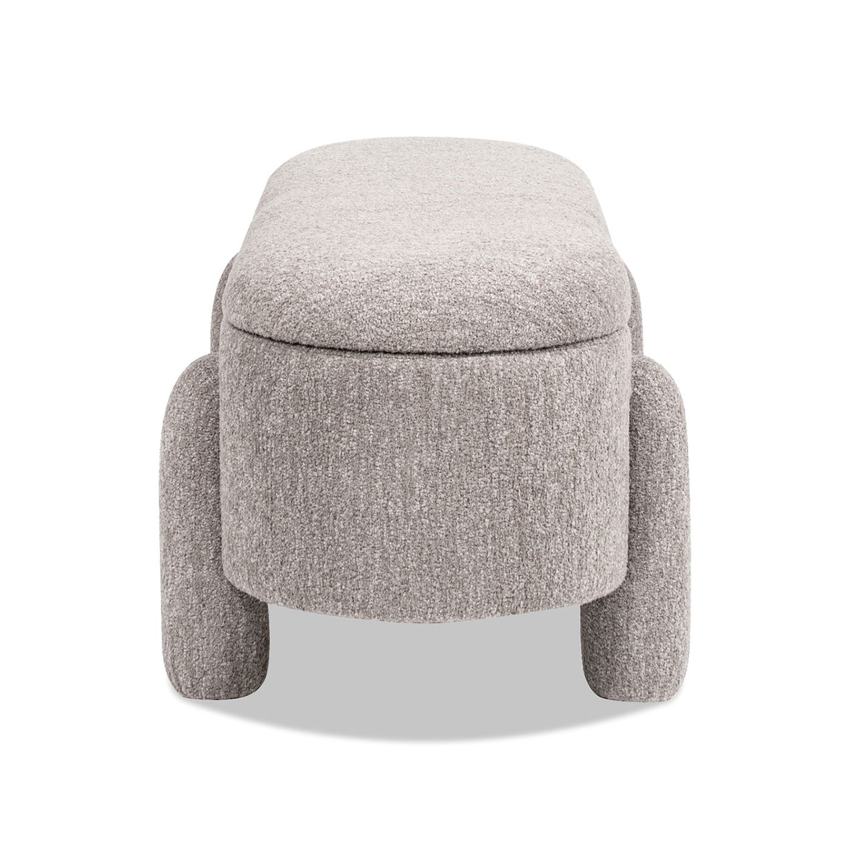 Hugo - Oval Fully Upholstered Storage Bench