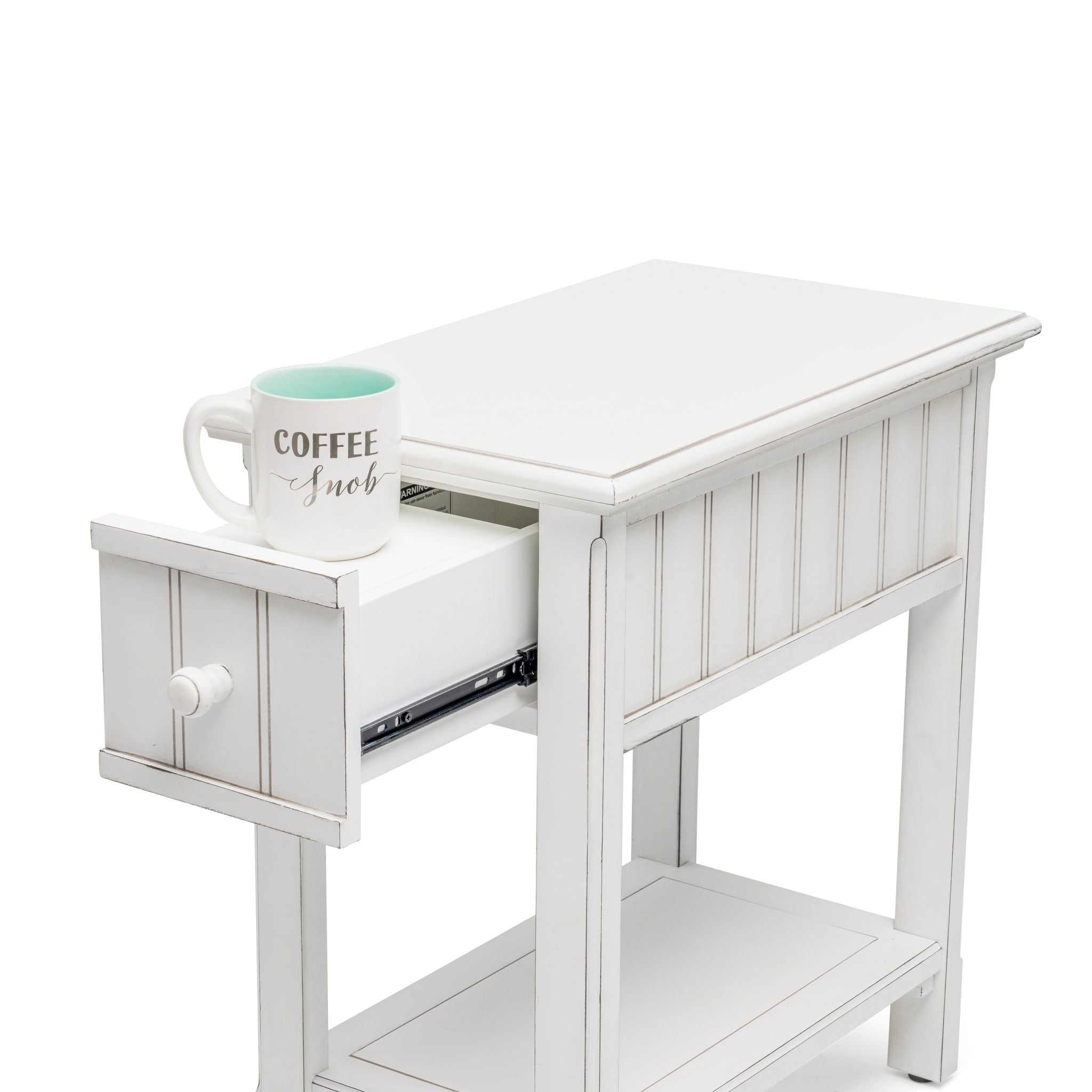 Monaco - Chairside Table - Blanc