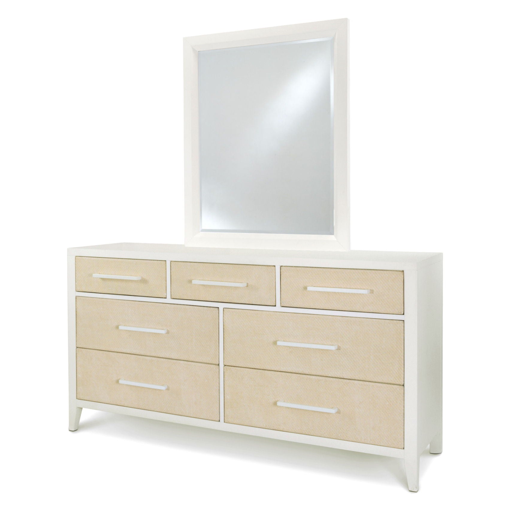 Miramar - Rectangular Dresser Mirror - Stark White