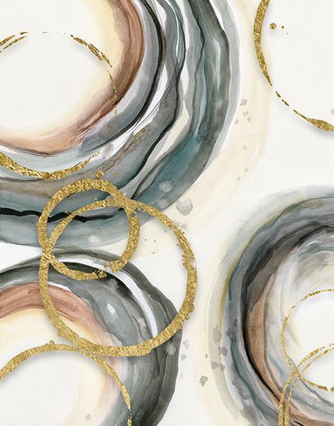 Gold Elasticity I By Nan (Framed) - Beige