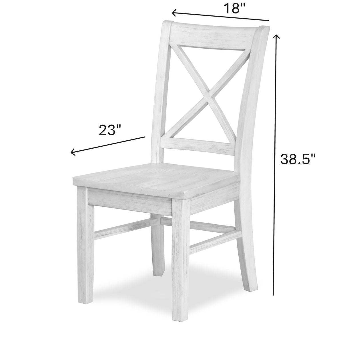 Surfside - X-Back Dining Chair (Set of 2) - Weathered White