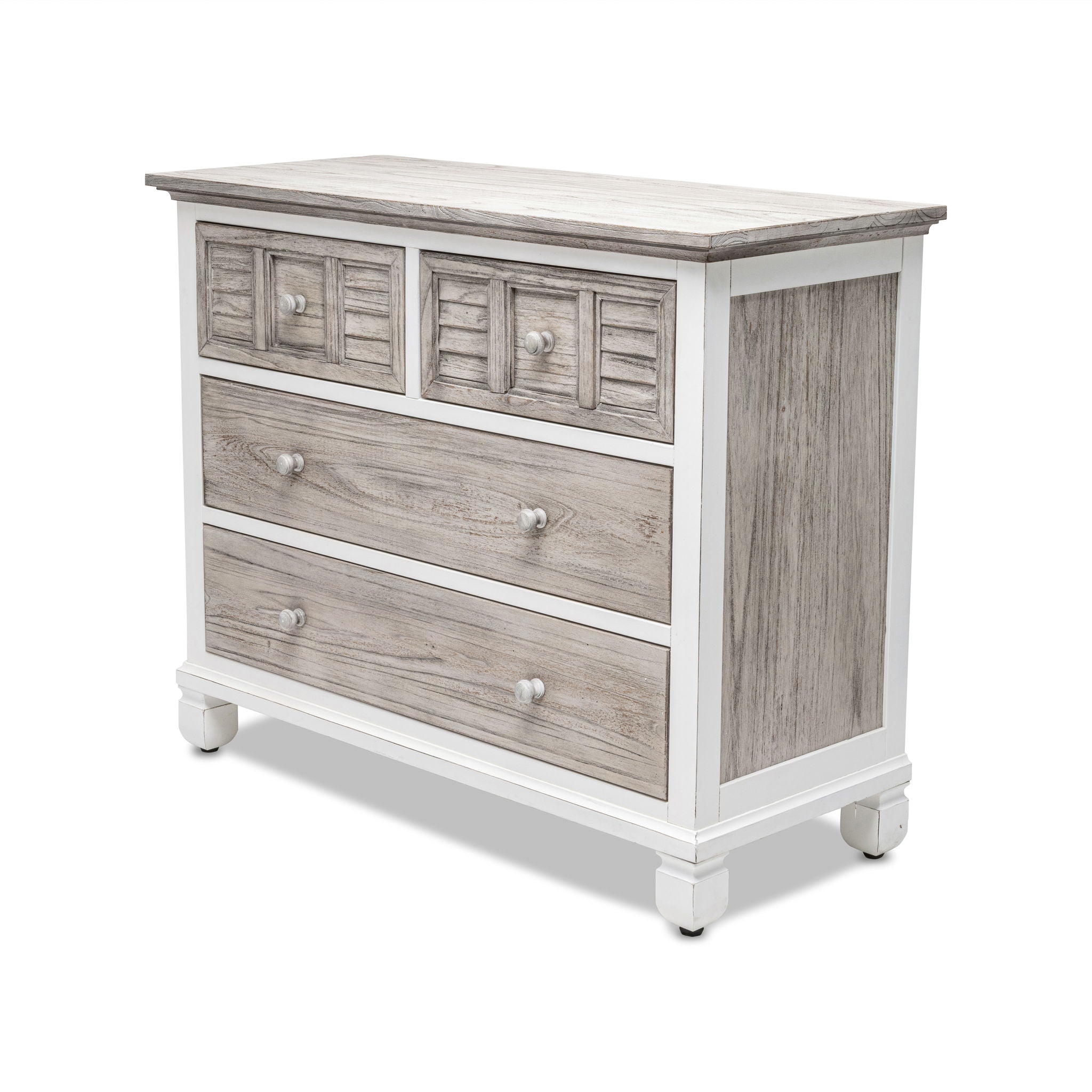 Islamorada - 4 Drawer Chest - Dapple Gray / Blanc