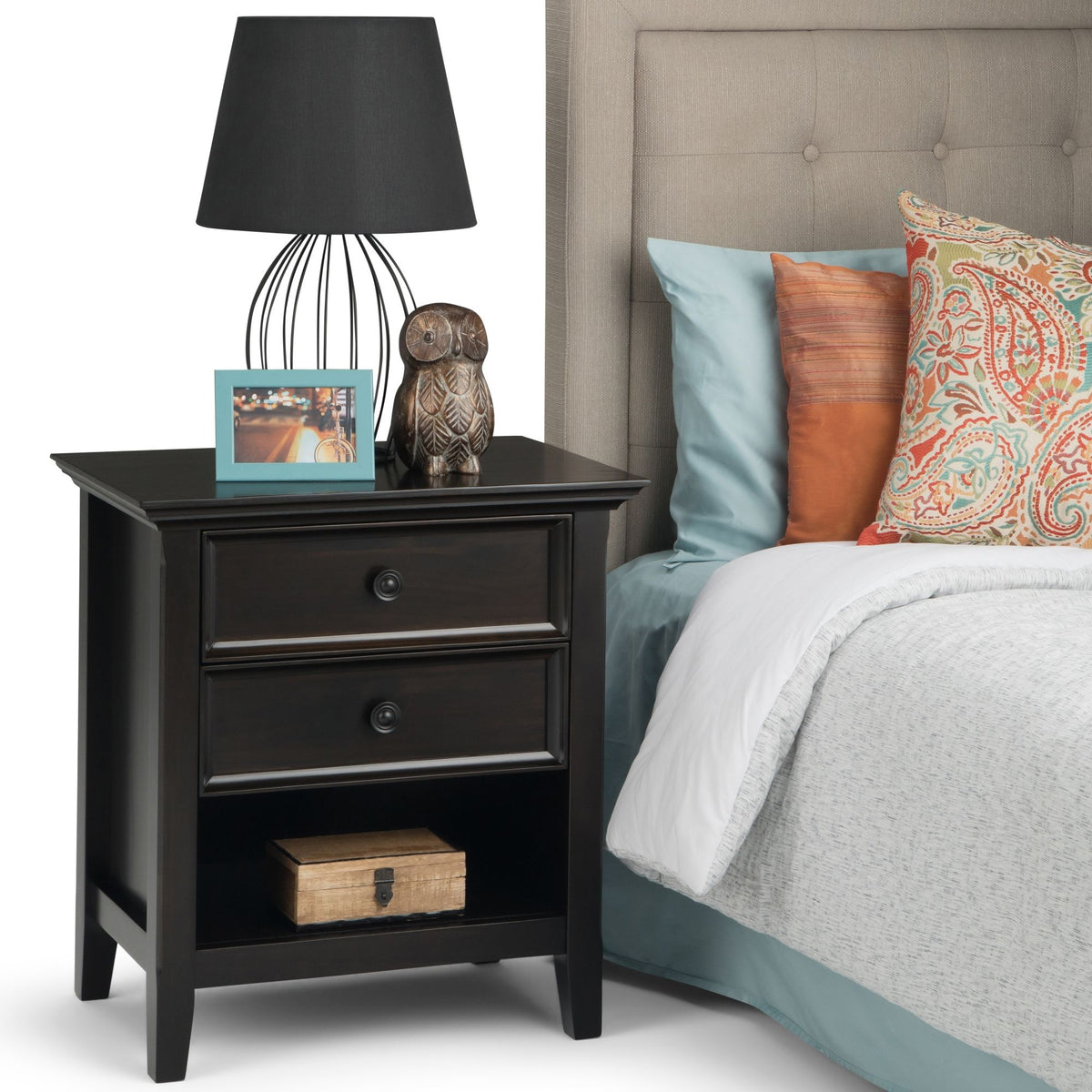 Amherst - Bedside Table, Handcrafted