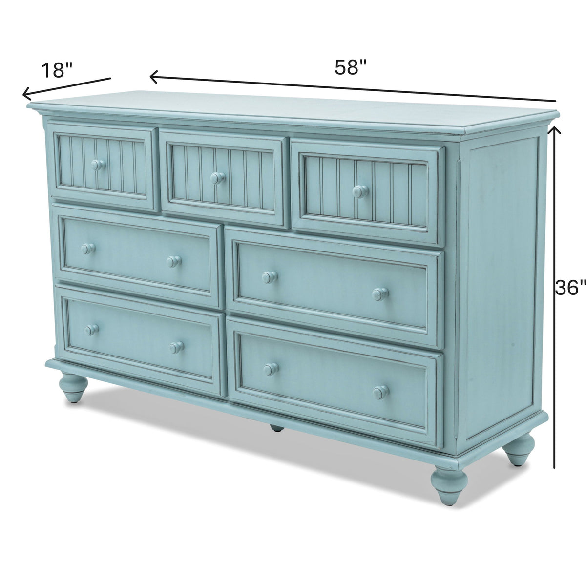 Monaco - 7 Drawer Dresser