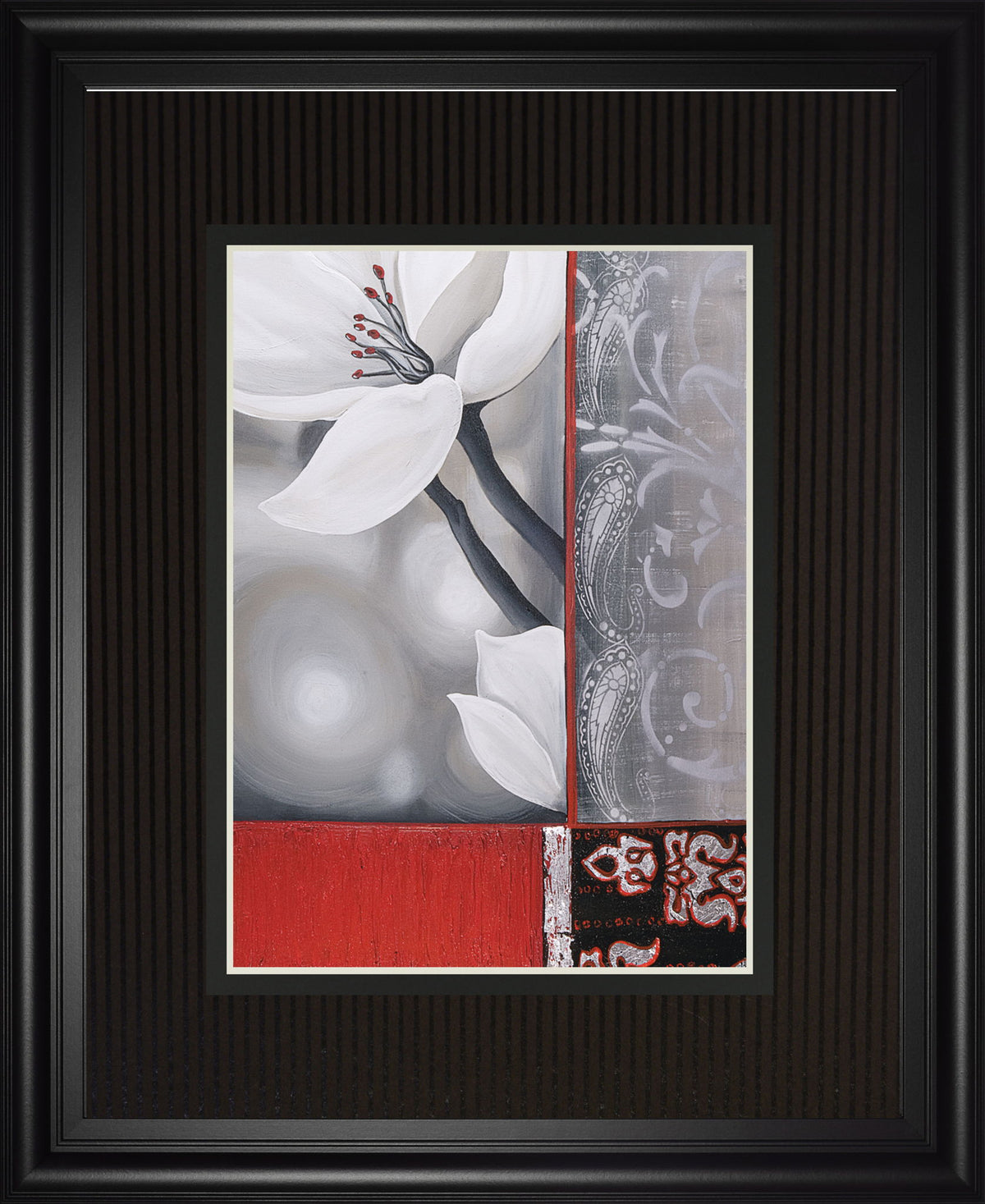 Bohemia Flora By Jasmin Zara Copley - Framed Print Wall Art - Dark Gray