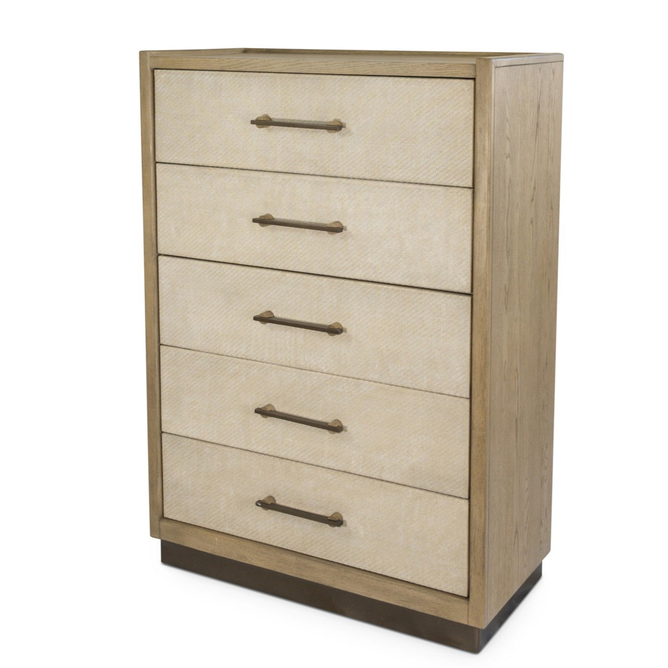 Rio Vista - Woven 5 Drawer Chest - Muted Earth Tones / Clay