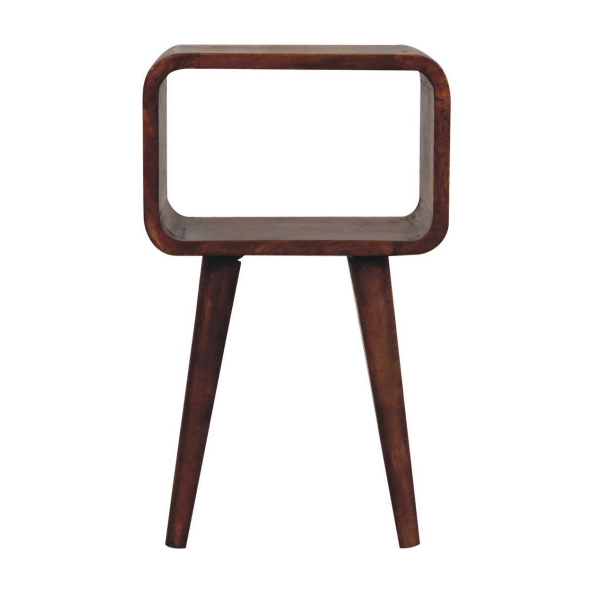 Minimalist Open Curved Nightstand