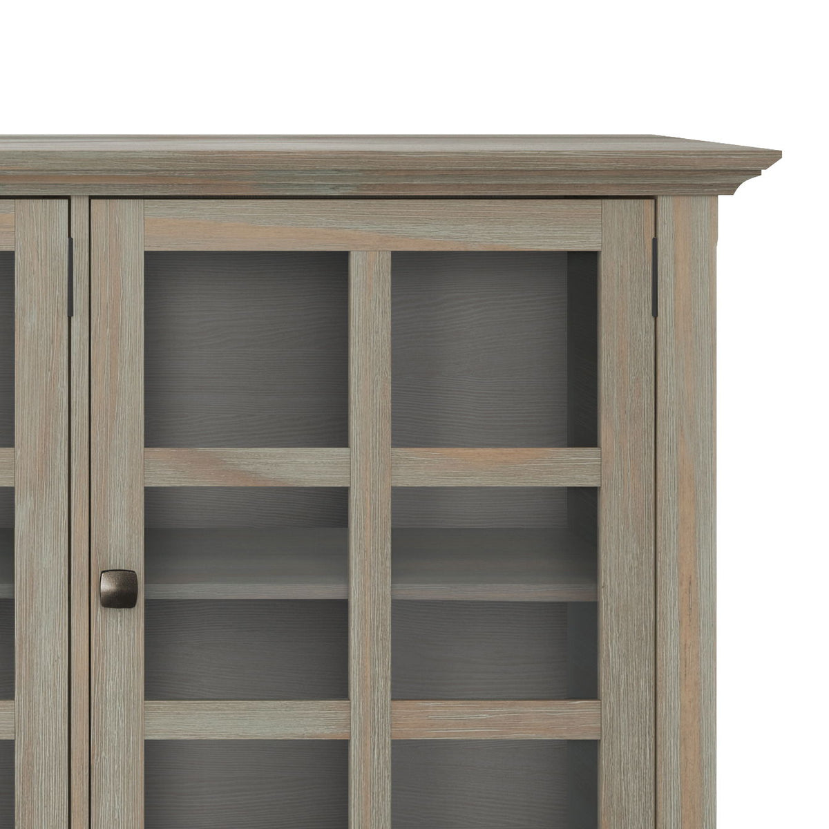 Acadian - Wide Storage Cabinet - Distressed Gray