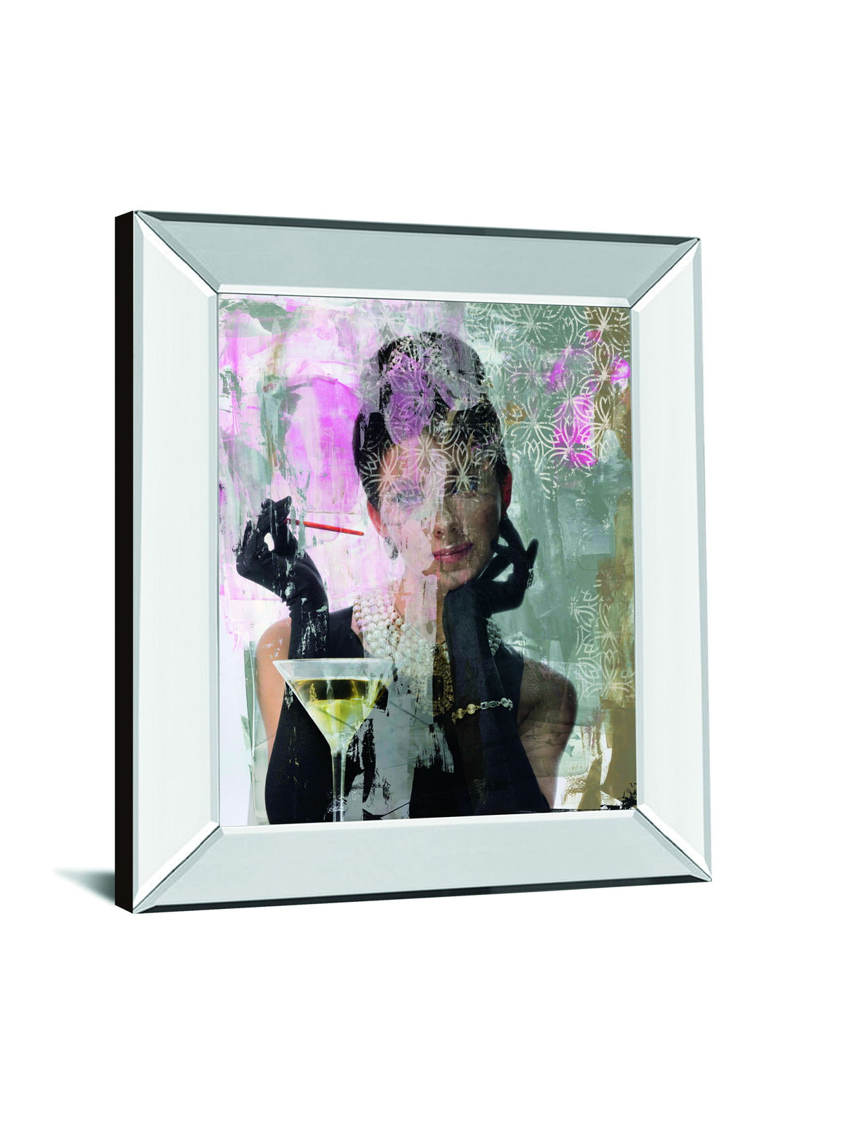 Lady Of Class By Amiee Wilson Mirrored Frame - Dark Gray