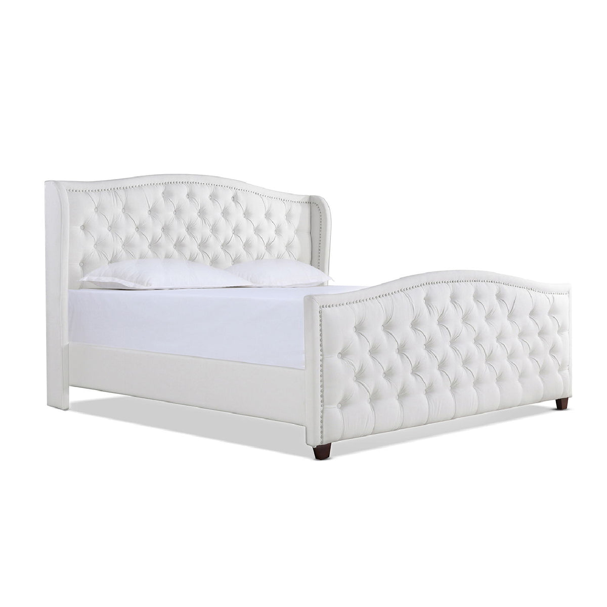 Marcella - Upholstered Shelter Headboard Bed