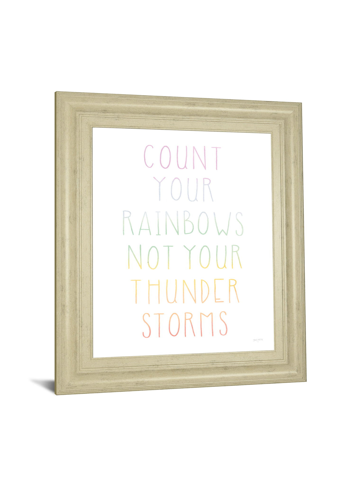 Lets Chase Rainbows VII By Jenaya Jackson - Framed Print Wall Art - White