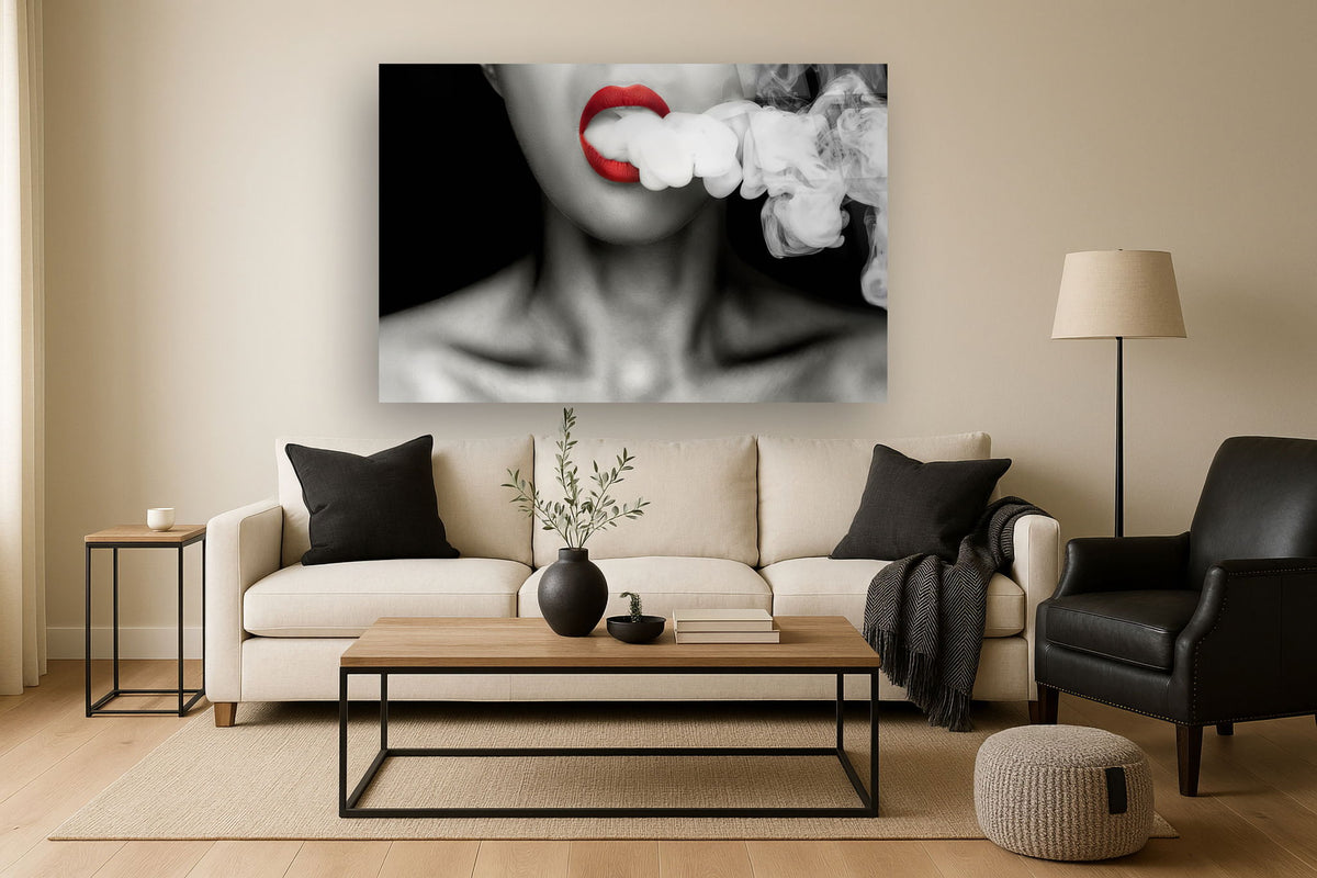 Temp Glass With Foil - Billowing Smoke - Dark Gray