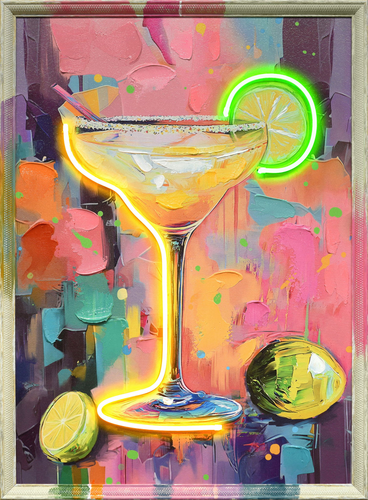 Fiesta Glow - 21" x 29" Framed Wall Art - Yellow