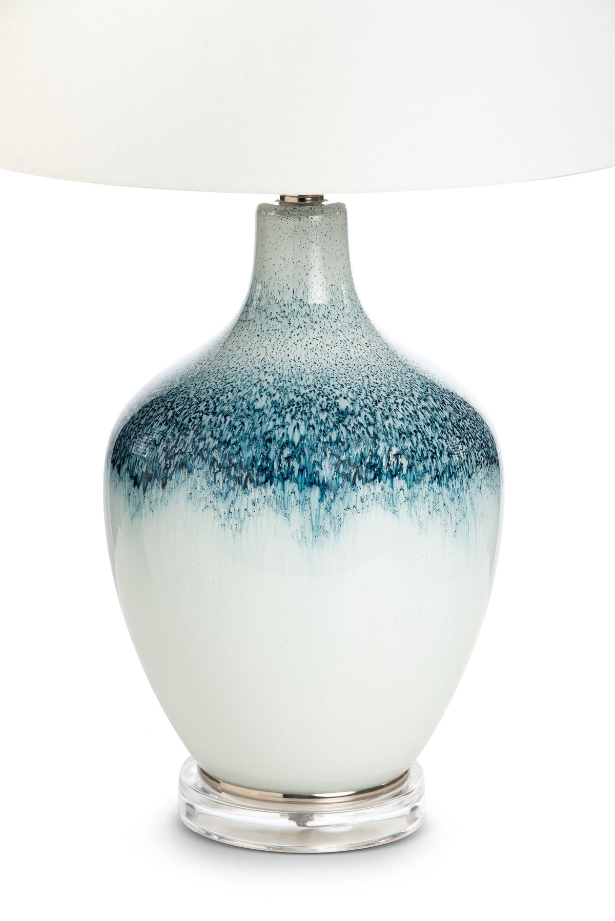 Coast - Glass Table Lamp (Set of 2) - Blue / White