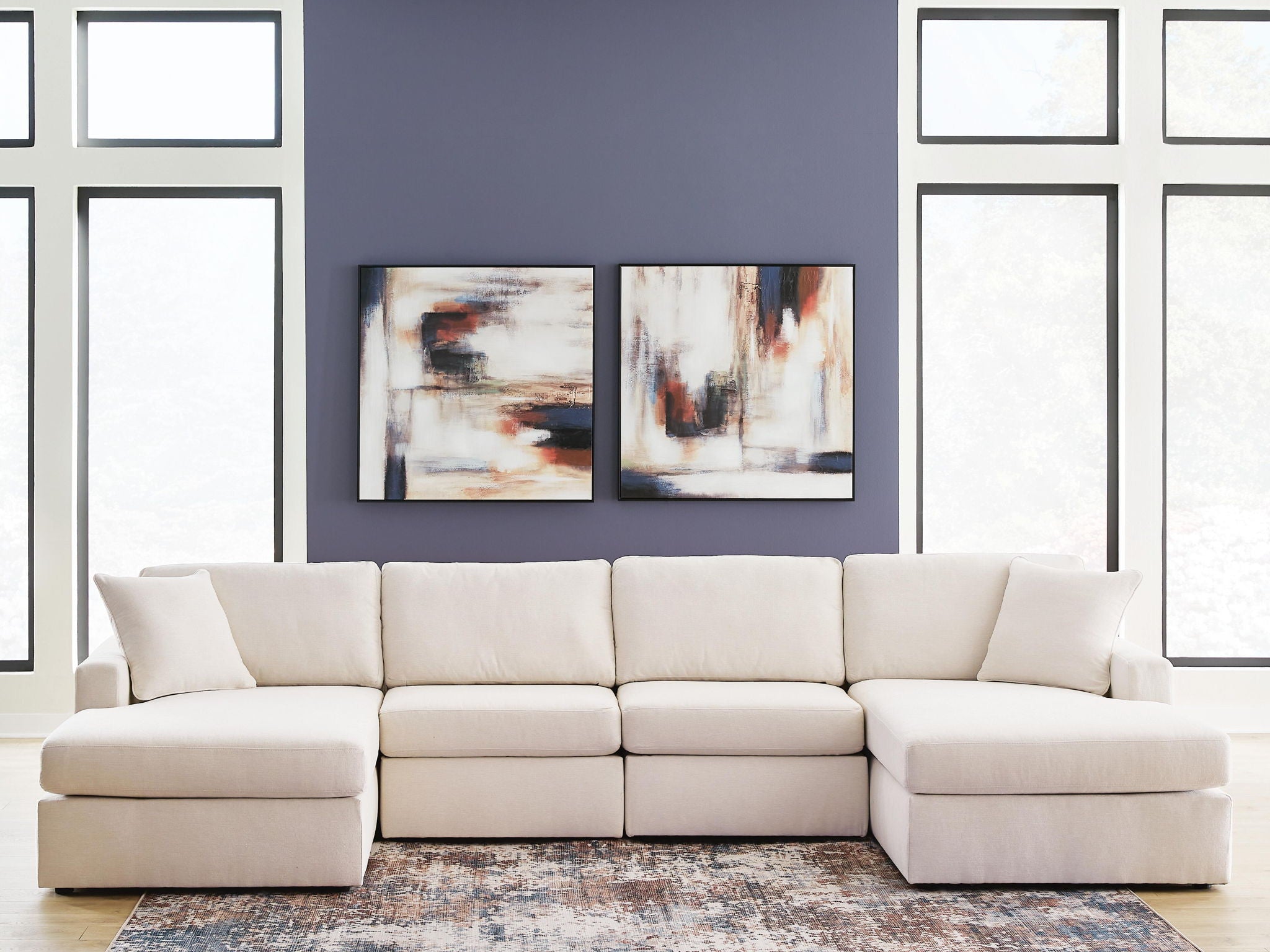 Modmax - U-Shaped Sectional - Oyster