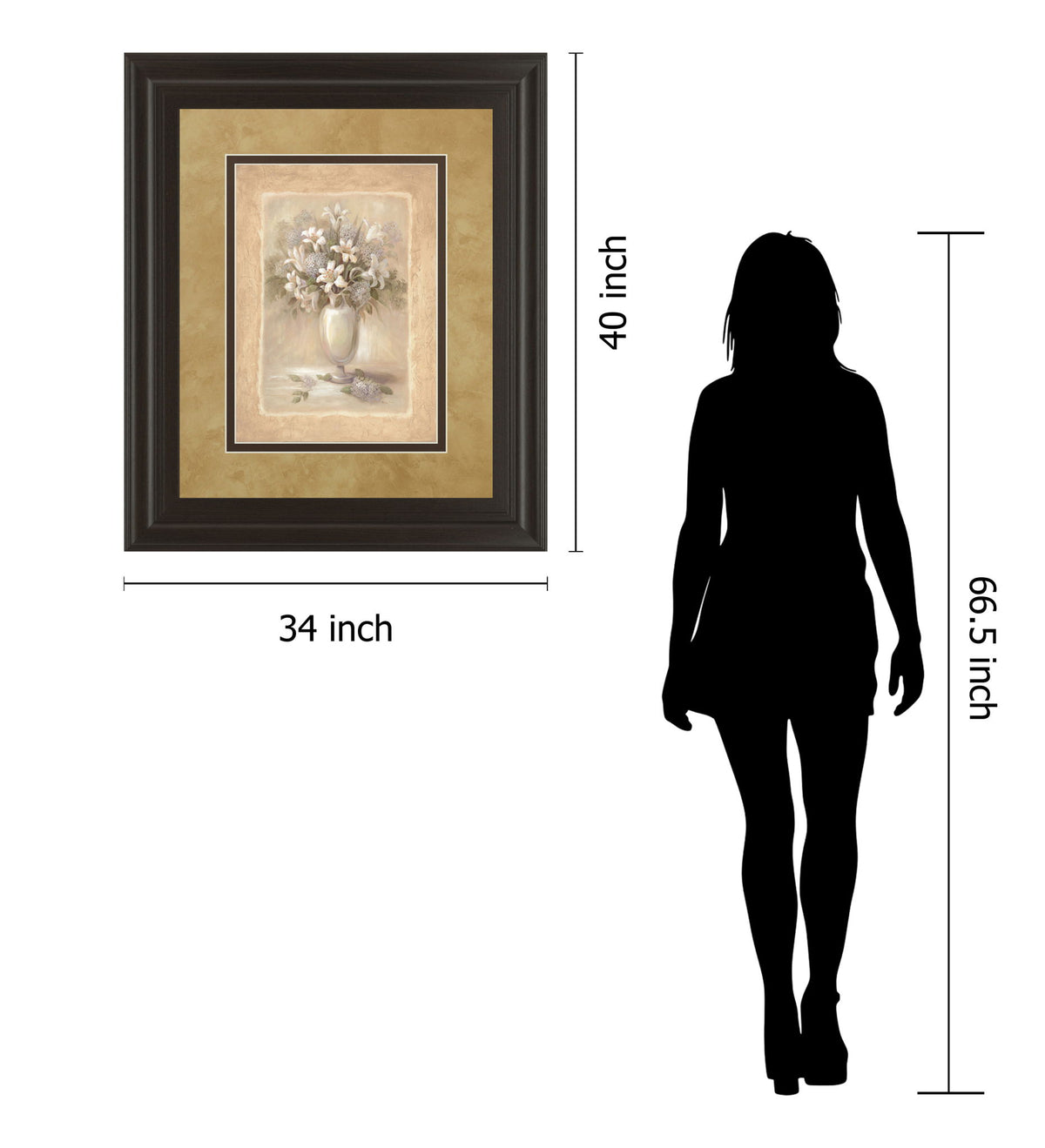 Bounty Il By Vivian Flasch - Framed Print Wall Art - Light Brown