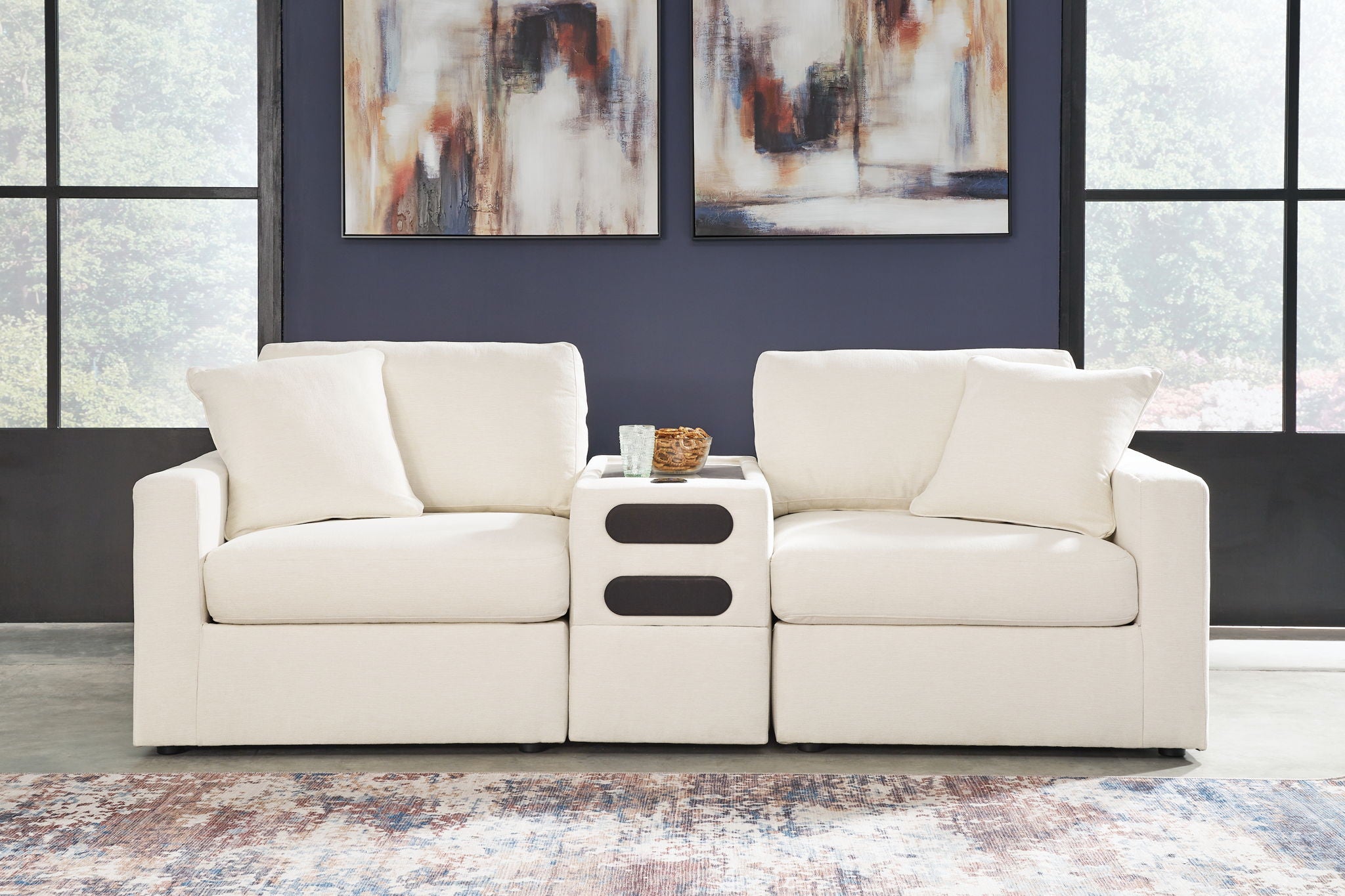 Modmax - Straight Sectional - Oyster
