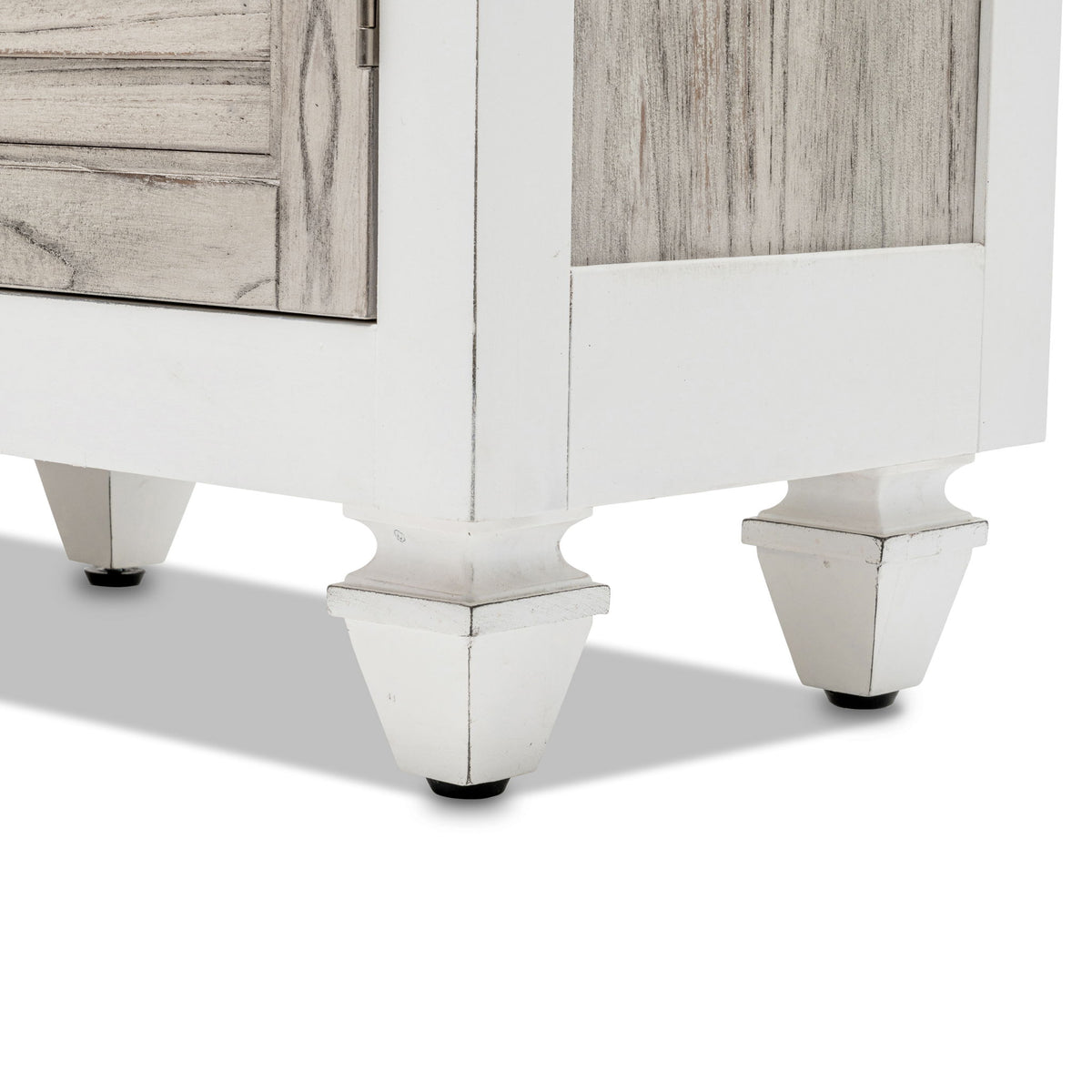 Islamorada - 4-Door Credenza - Dapple Gray / Blanc