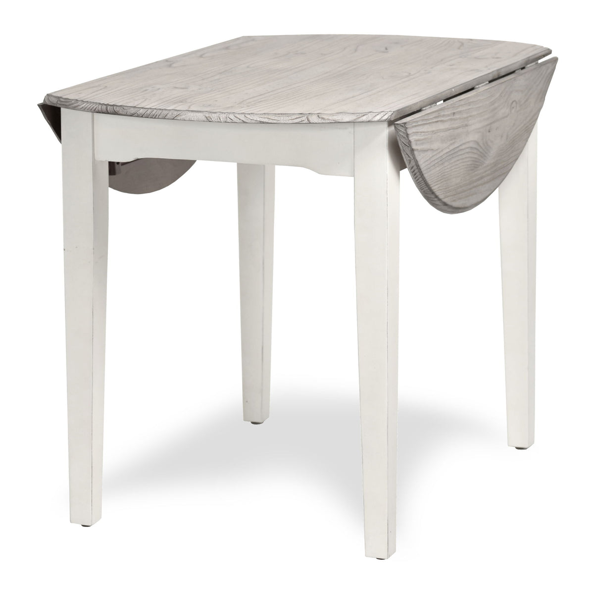 Islamorada - Drop Leaf Dining Table - Dapple Gray / Blanc