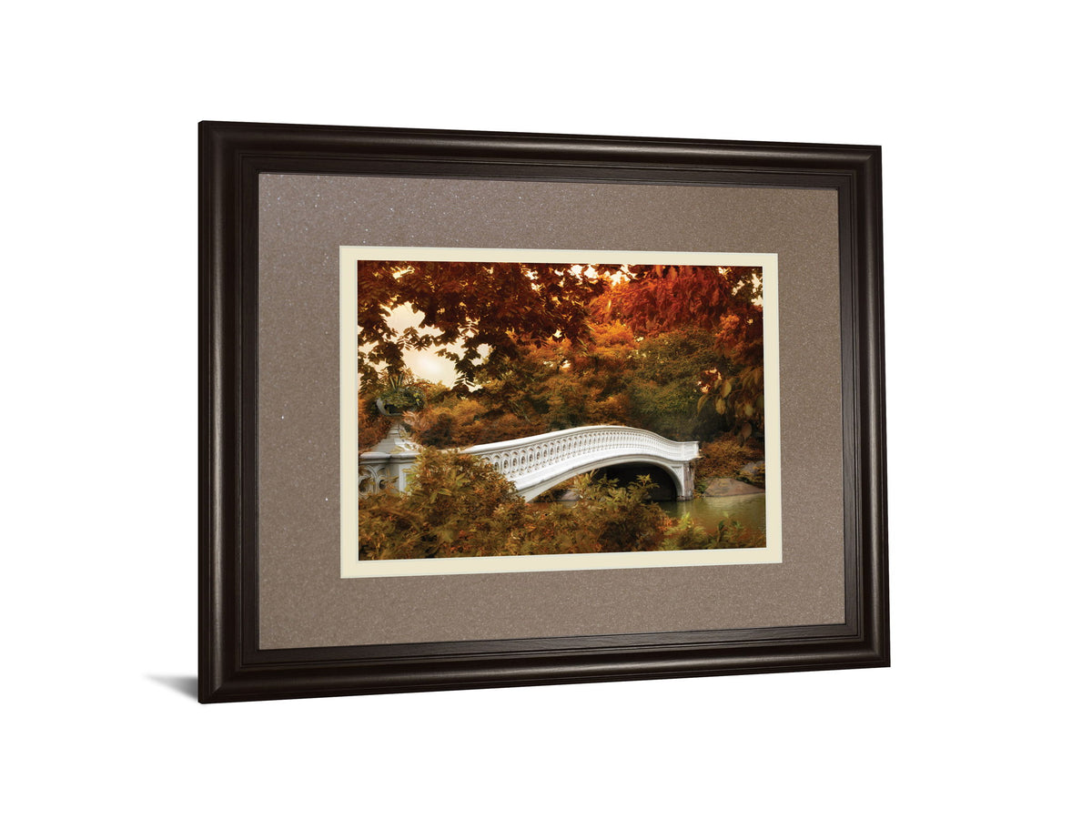 Bow Bridge By Tom Reeves - Framed Print Wall Art - Light Brown