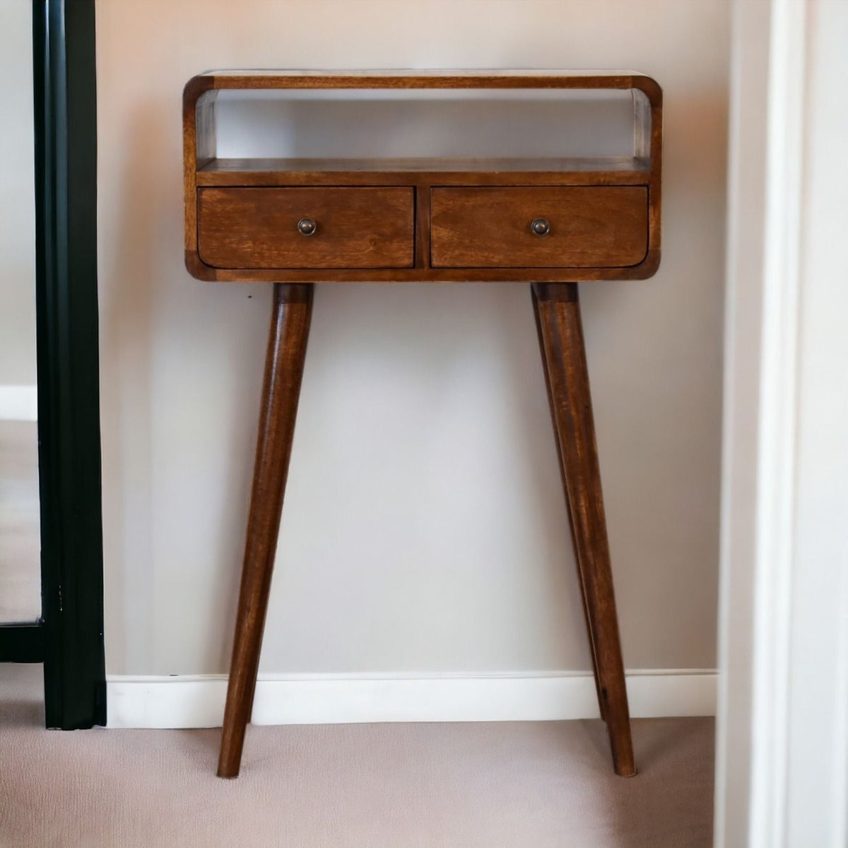 Mini Console Table - Chestnut